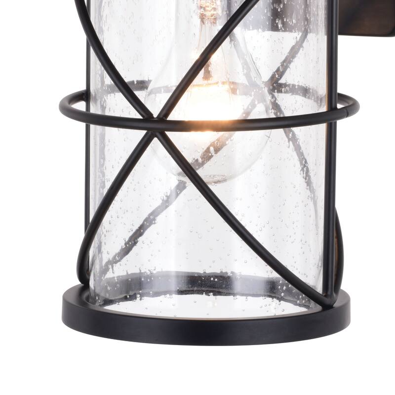 Adams 1 Light Dusk to Dawn Outdoor Wall Lantern Clear Glass