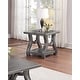 preview thumbnail 2 of 3, End Table Coffee Table with Open Shelf In Sliverv