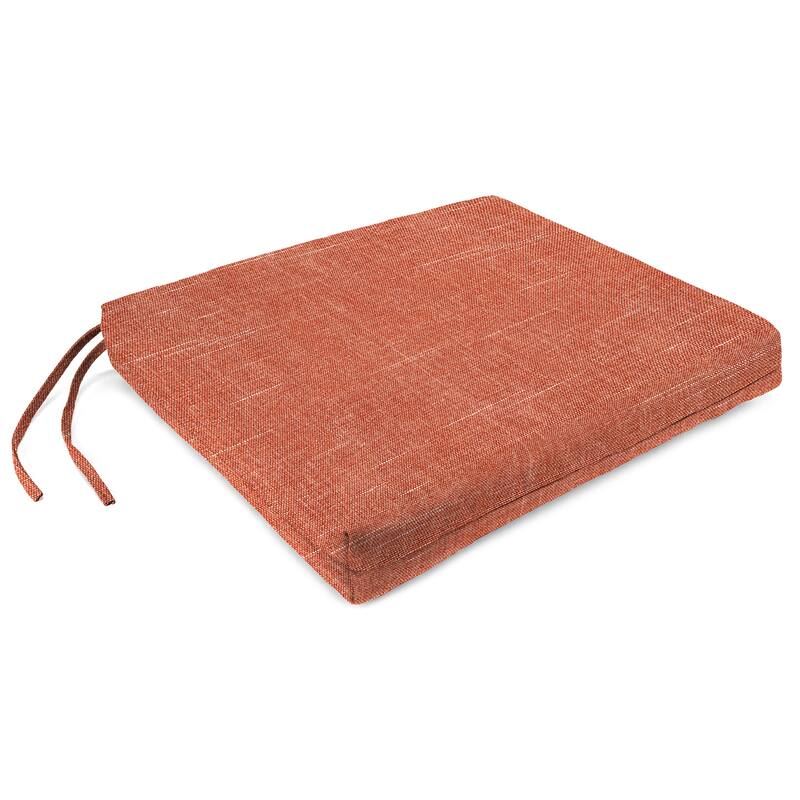 19" x 17" Outdoor Seat Cushion with Ties - Set of 2 - 19" W x 17" L x 2" H