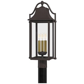 Manning 3-Light Outdoor Post Mount in Western Bronze