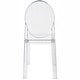preview thumbnail 6 of 13, Indoor Outdoor Clear Plastic Armless Side Chairs