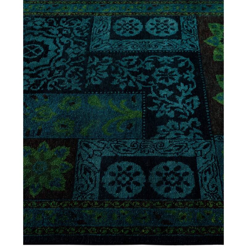 Overdyed One-of-a-Kind Hand-Knotted Area Rug - Black - 3' 3" x 5' 1"