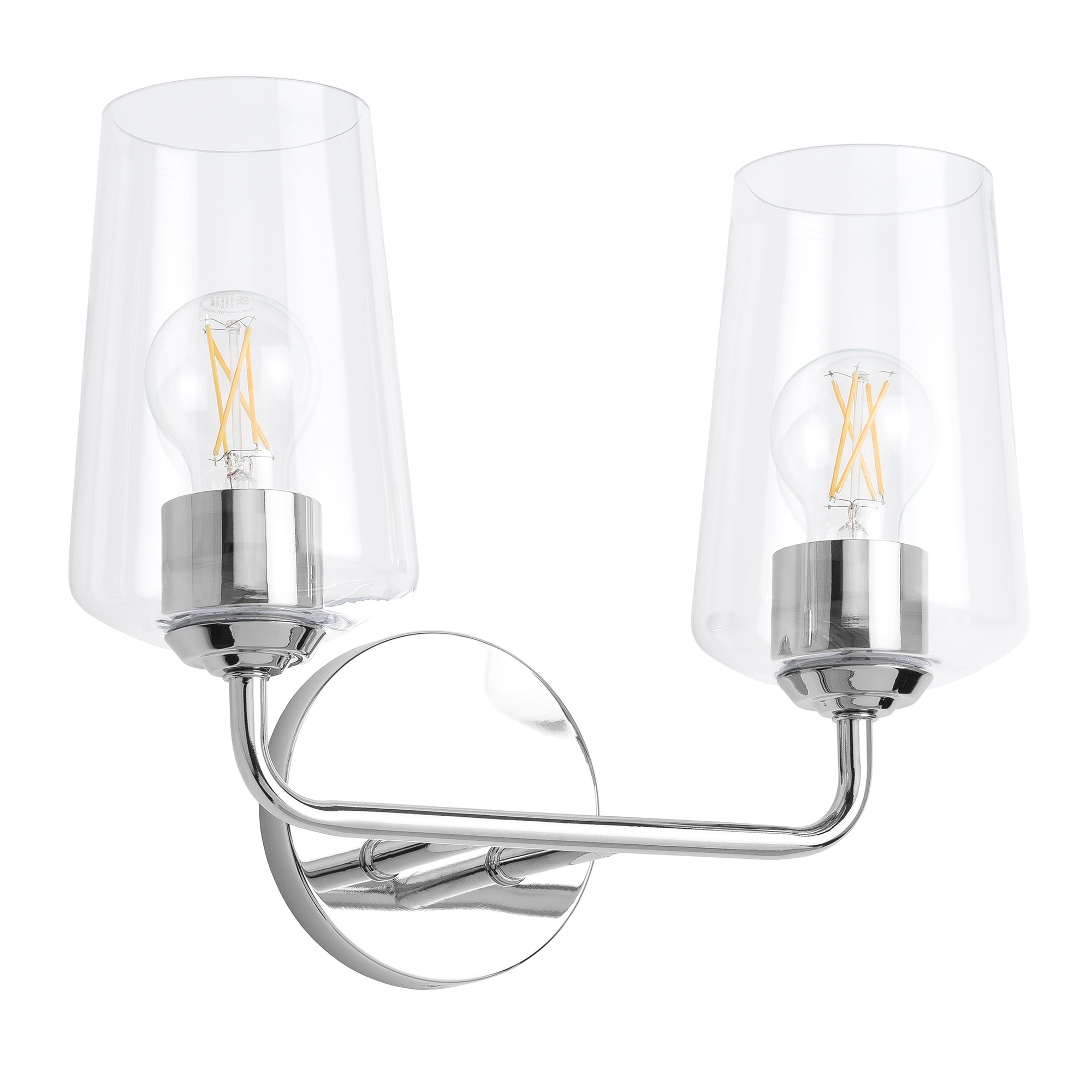 Celino Two-Light Bath & Vanity with Clear Glass - 14