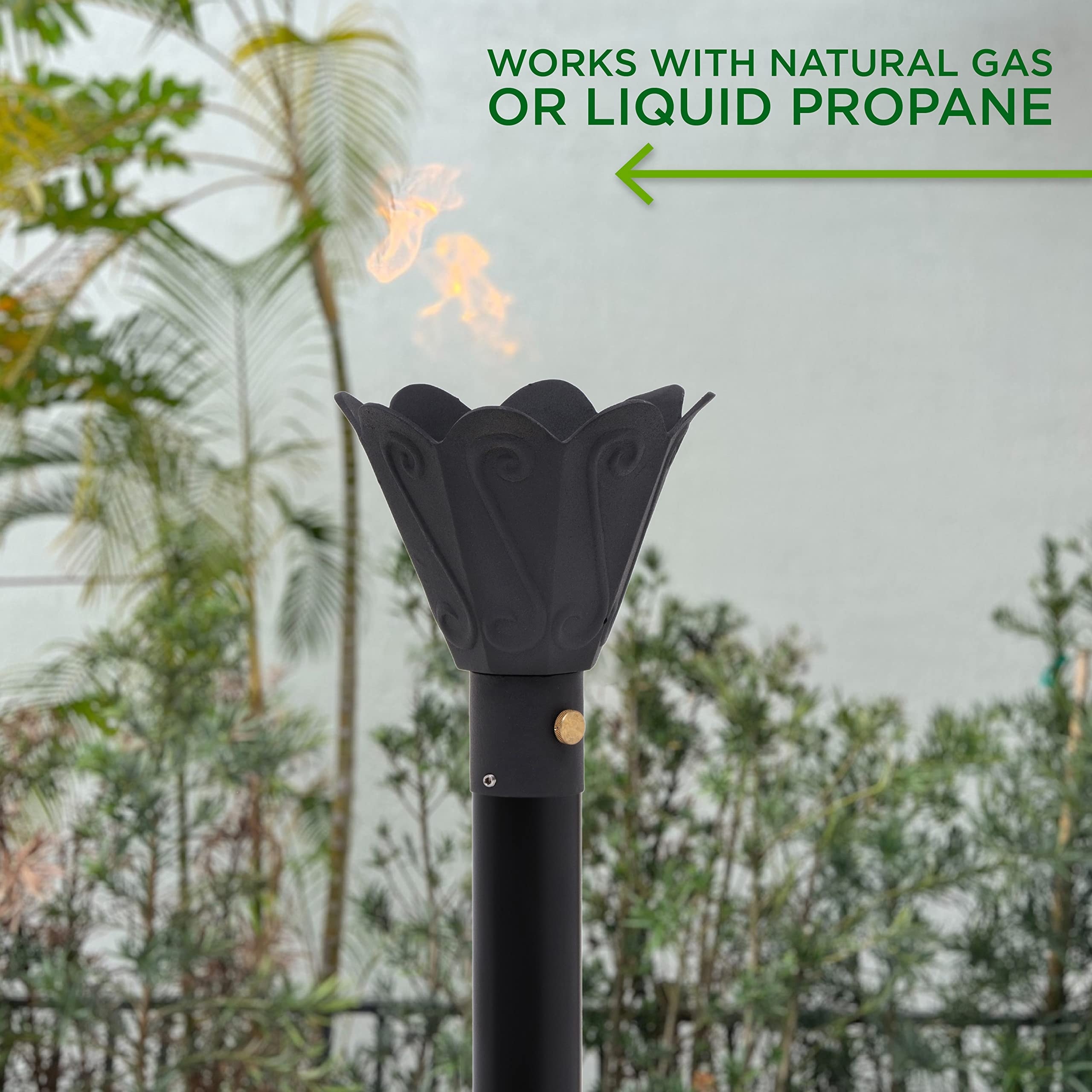 Sunnydaze Outdoor Long-lasting Replacement Fiberglass Tiki Torch