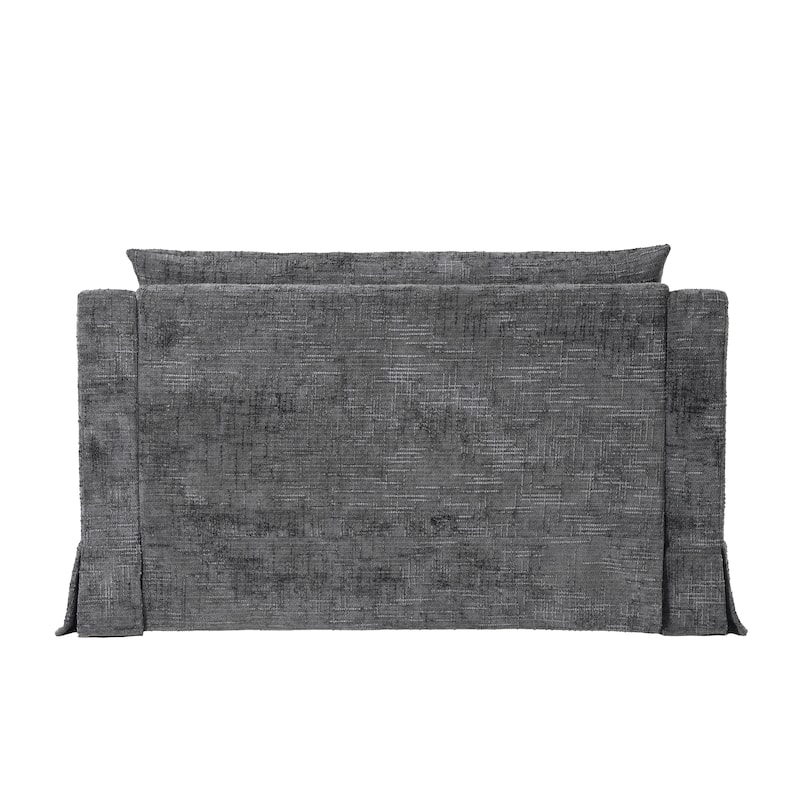 GDFStudio - 93.7" Modular Chenille Sectional Sofa Bed with USB