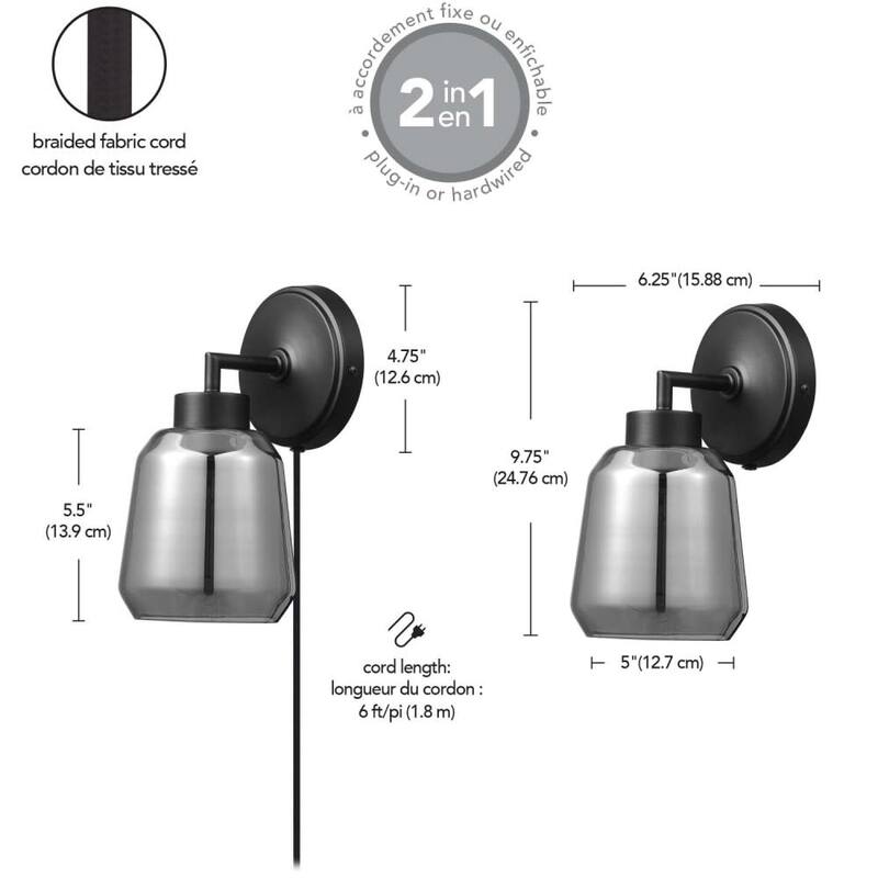 Globe Electric Salma 10" Tall Wall Sconce