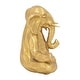 preview thumbnail 4 of 7, Sagebrook Home Serene Elephant Figurine - 8" x 4" x 6"