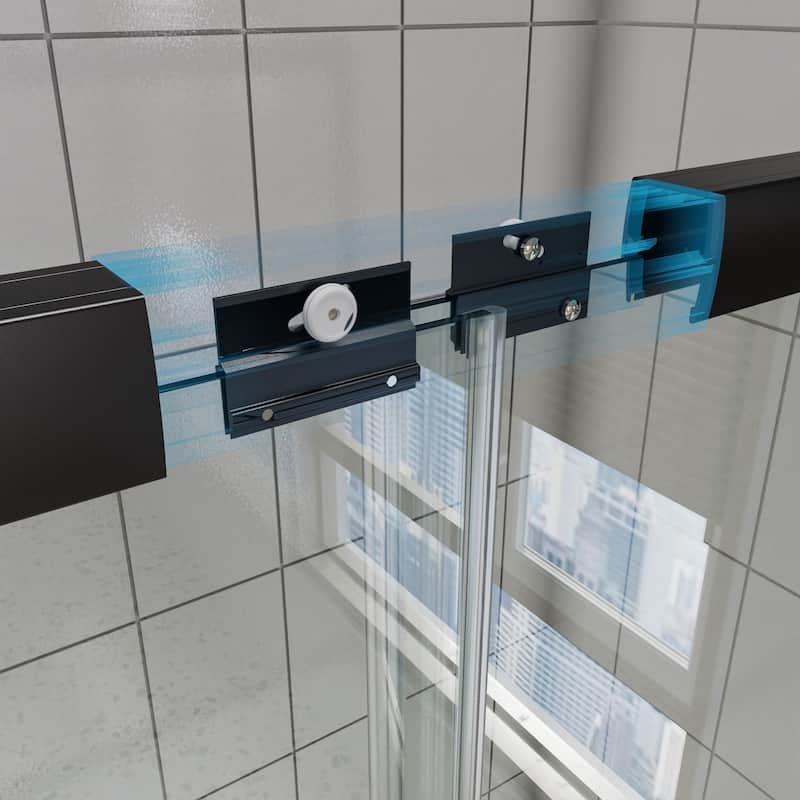60 in. W x 58 in. H Double Sliding Framed Tub Door - 60 in. W x 58 in. H