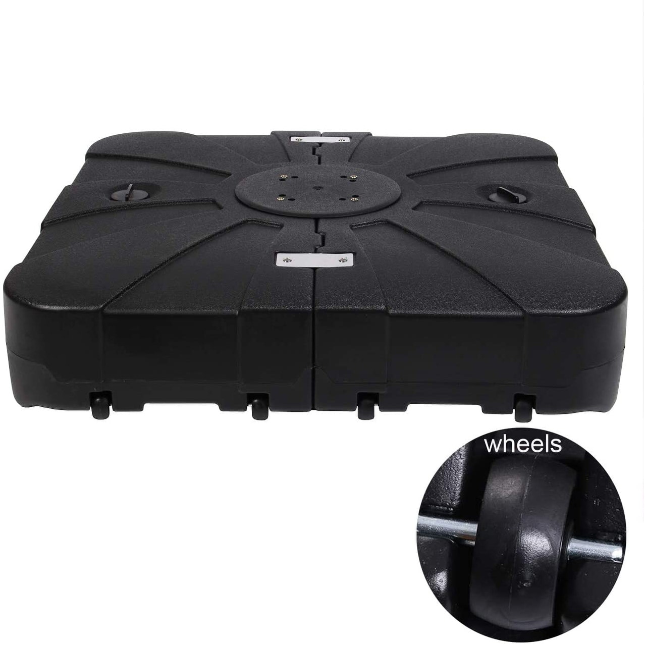 freestanding umbrella base with wheels