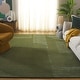 preview thumbnail 2 of 16, SAFAVIEH Hand-Tufted Fifth Avenue Cezaria Mid-Century Modern New Zealand Wool Rug 5' x 8' - Green - Rectangle