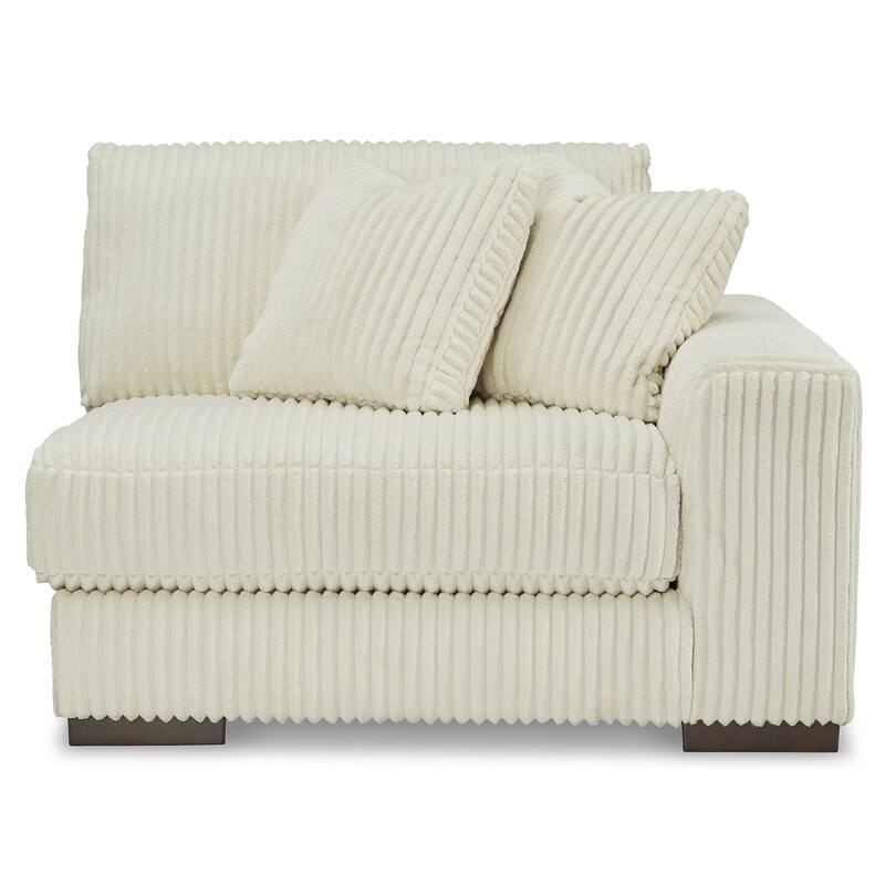 Signature Design by Ashley Lindyn White 2-Piece Sectional with Ottoman - 102" W x 70" D x 38" H