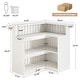 preview thumbnail 2 of 15, L-Shaped Home Bar Unit, 4-Tier Corner Liquor Bar Table