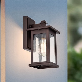 1-Light Outdoor Oil Rubbed Bronze Wall Mount Sconce - 12*6*7 - Bed Bath ...