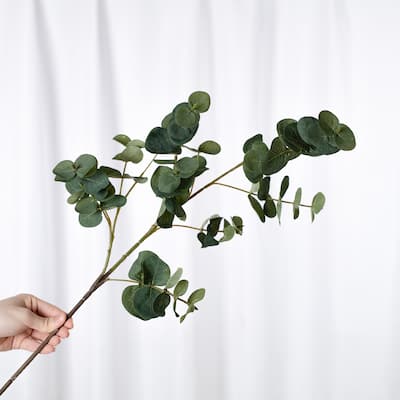 Green Artificial Eucalyptus Branch (1 Stem)