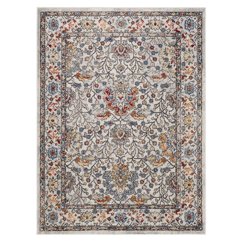 Mohawk Home Bonilla Floral Ornamental Area Rug - 1' 11" x 10' - Grey - Runner