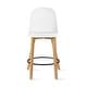 preview thumbnail 50 of 84, Set of 2 Designer Plastic Counter Stools Chair With Backs Side Armless Molded Kitchen Dining Bar Patio Indoor Outdoor Cafe