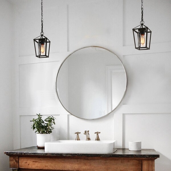 Farmhouse bathroom pendant lighting top