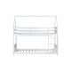 preview thumbnail 48 of 52, Wooden Low Height Twin Over Twin Bunk Bed Kids Bed with Guardrails,Ladder