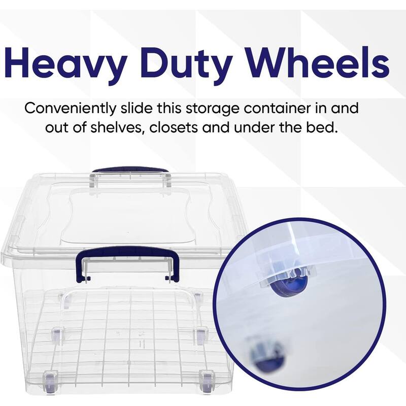 32 qt Wheeled Storage Container - Capacity: 32 qt