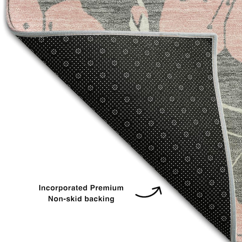 Premium Washable Super Soft Modern Floral Mayfield Rug