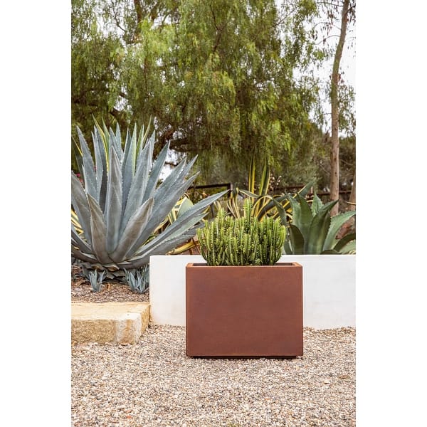 Corten Steel Span Planter medium / Rust