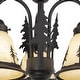 preview thumbnail 6 of 5, Yosemite 3L LED Bronze Rustic Tree Mini Chandelier or Fan Light Kit - 15.5-in W x 10.5-in H x 15.5-in D