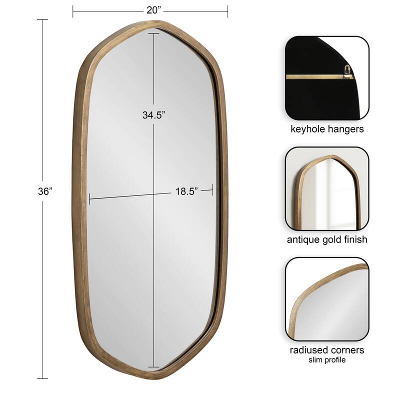 Kate and Laurel McLean Metal Framed Mirror