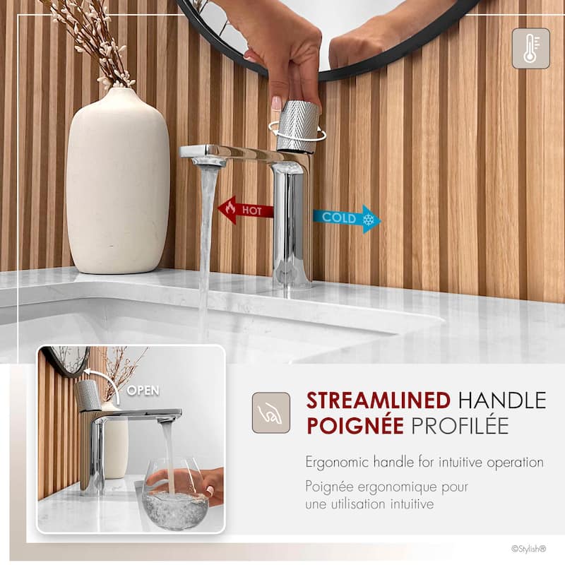 STYLISH Single-Handle Vessel Bathroom-Faucet B-104