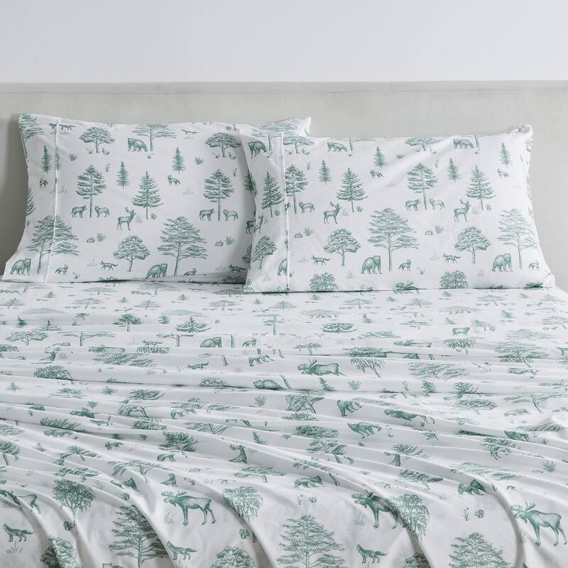 Lodge Printed Ultra-Smooth Microfiber Bed Sheet Set by Great Bay Home
