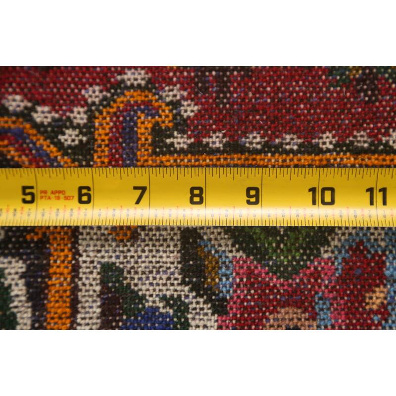 Hand Knotted Oriental 100% Wool Carpet Traditional Floral Pink Bakhtiari Area Rug - 4' 10'' X 3' 6''