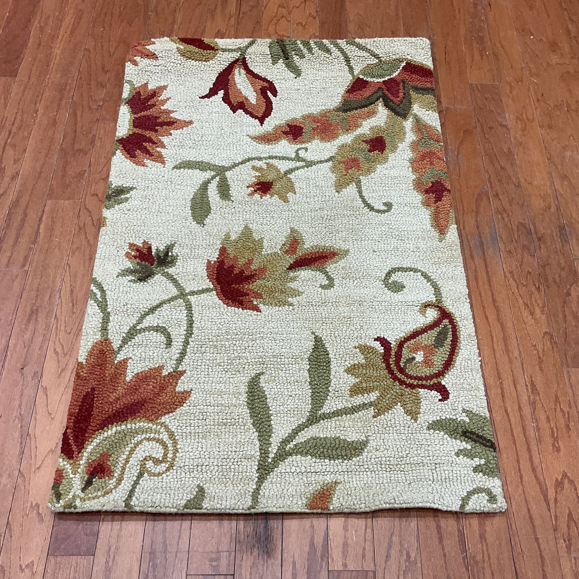 HERAT ORIENTAL Handmade Floral Wool Rug - 2'6" x 4'