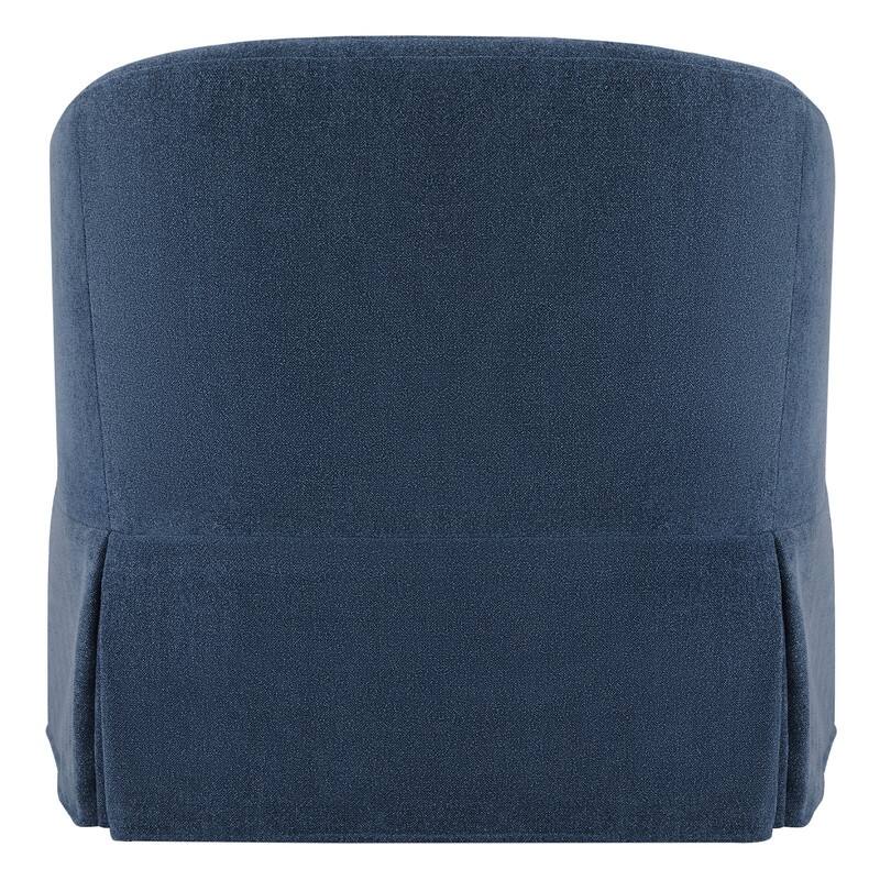 Luke Faux Slipcovered Swivel Accent Chairs for Living Room