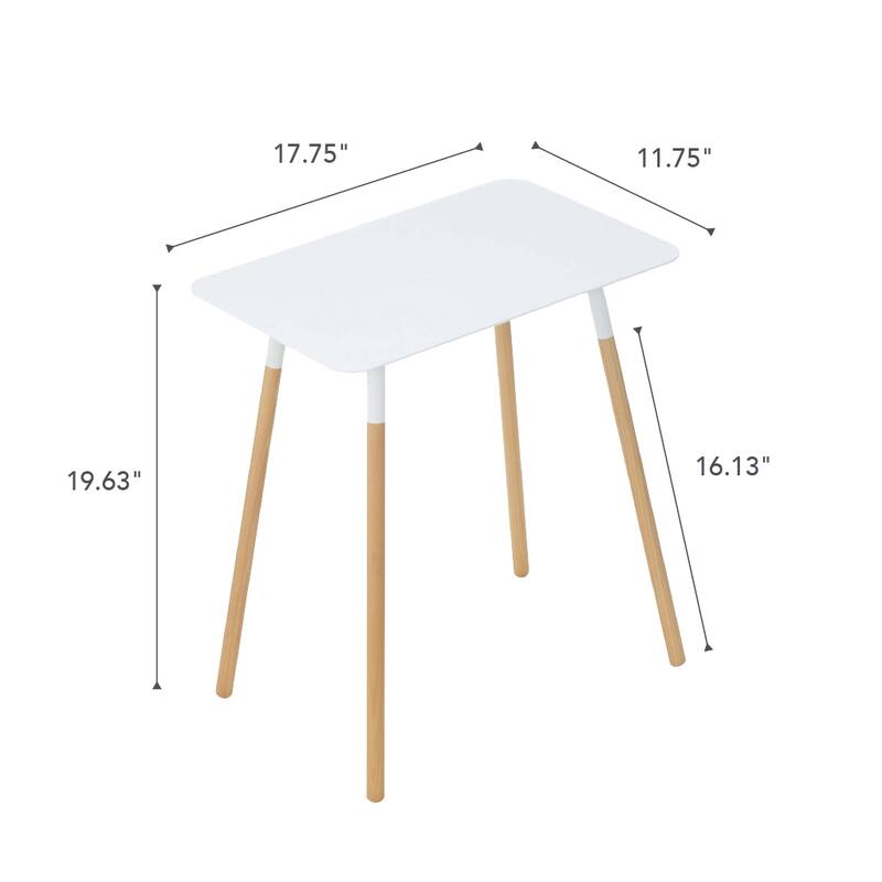 Yamazaki Home Side Table, Steel, Holds 22 lbs, Minimal Assembly - L 11.81 x W 17.72 x H 19.69 inches