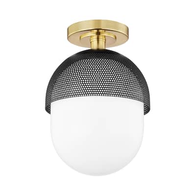 Hudson Nyack 1-Light Semi Flush - N/A