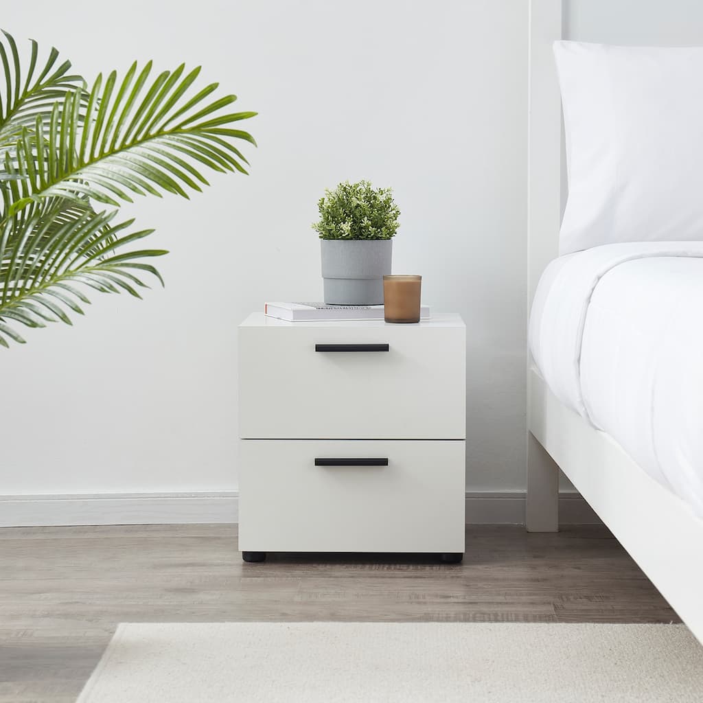 Nestl 2 Drawer Wooden Night Stand