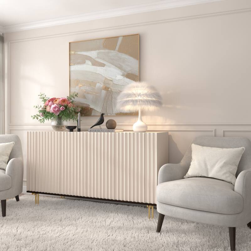 Acroma Teardrop Base Spherical Table Lamp with Feather Accents