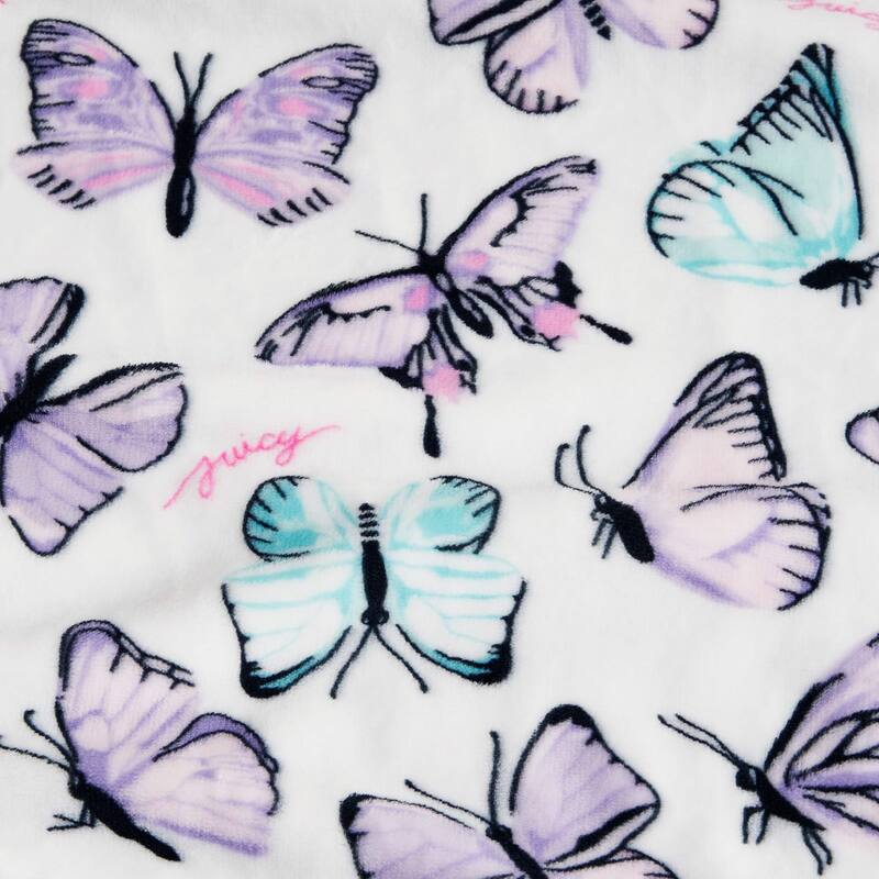 Juicy Couture 50"x70" Plush Kids Throw Blankets