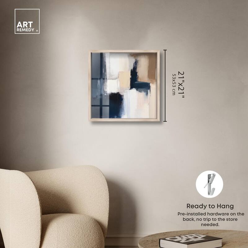 Blue Mood Depth I Shadowbox by Art Remedy