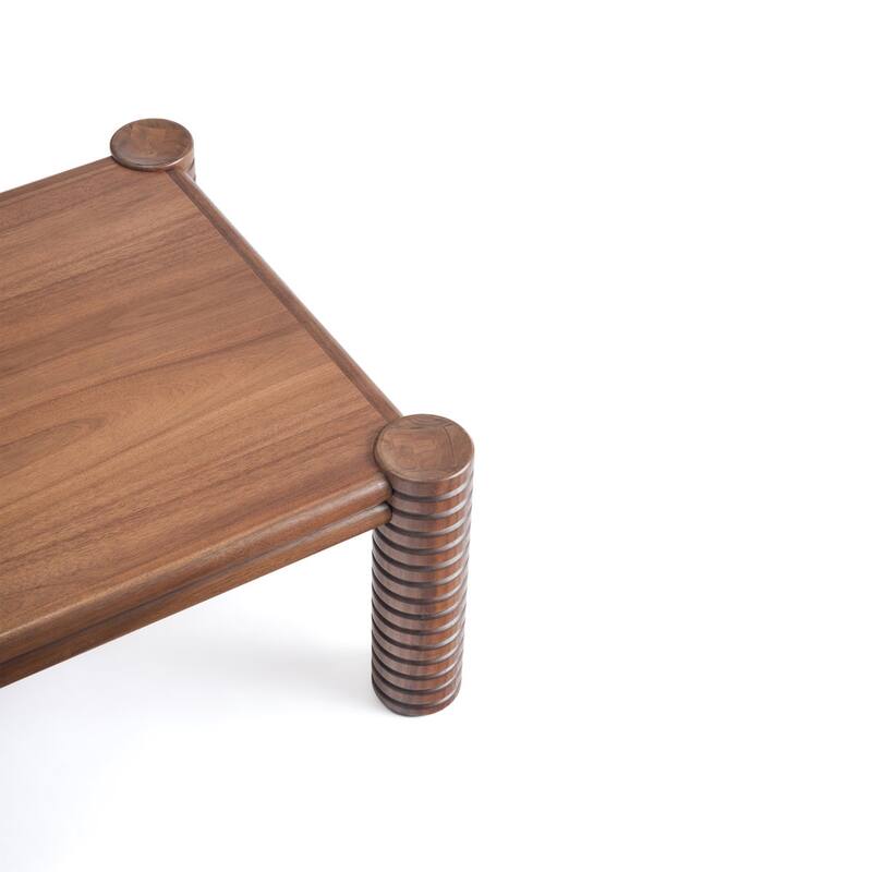 Studio London Ellis Coffee Table Mid-Century Rectangular Table and Easy Assembly