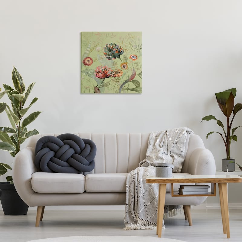 Stupell Traditional Vintage Foliage Canvas Wall Art Design By Dusza