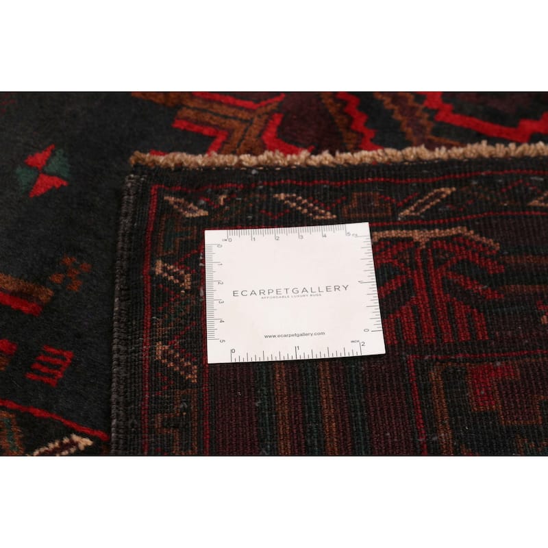 Teimani Black Rug 3'11" x 6'7" - 3'11 x 6'7