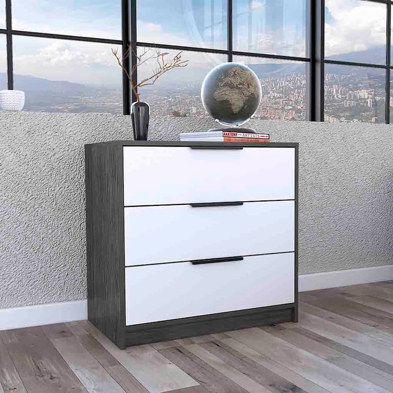 3 Drawers Dresser Maryland And Superior Top - Black