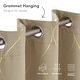 preview thumbnail 56 of 113, Deconovo Gold Line 52 Width Curtain Panel Pair (2 Panel)