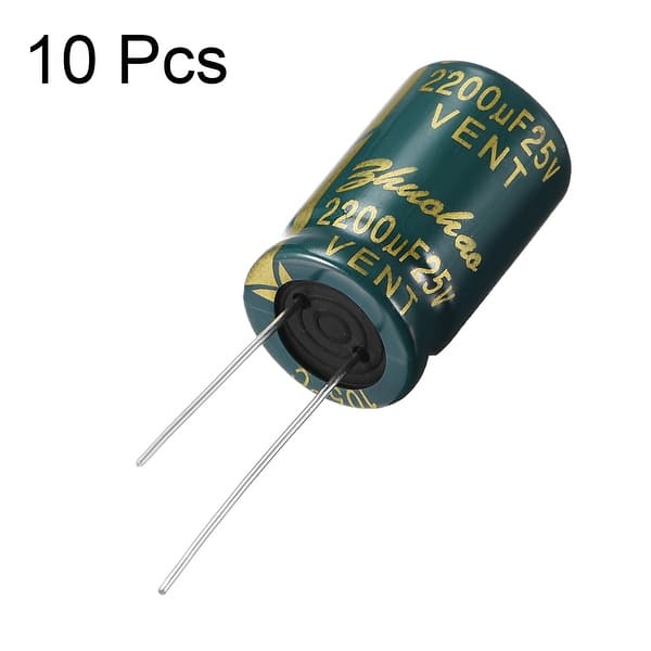 10PCS Electrolytic Capacitors 25V 2200uF Volume 13x21mm 2200uF 25V ck