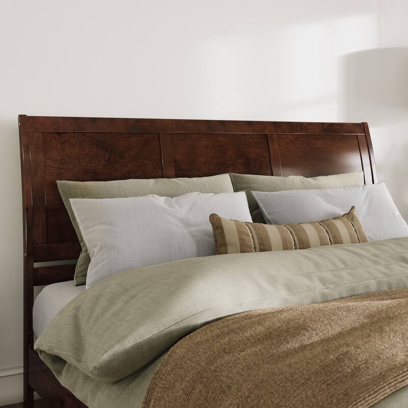 AFI Portland Headboard with Attachable Charger - Walnut - King