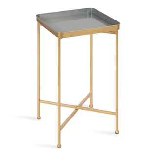 Kate and Laurel Celia Metal Tray Accent Table