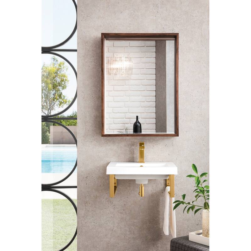 James Martin Vanities 055BK1620WG2 Boston 19-5/8" Rectangular