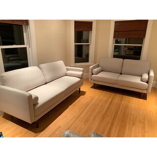 Oana Mid-Century Tapered Leg Seating Collection with Pillows by iNSPIRE Q Modern