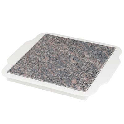 Food Warmer Plate - Microwavable 9-Inch Marble Hot Plate by Chef Buddy