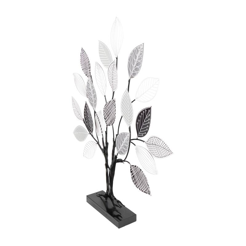 Black Metal Tree Decorative Sculpture